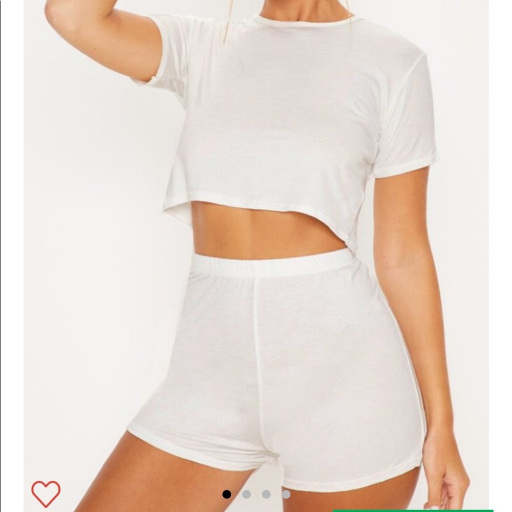 Cream Basic PJ set